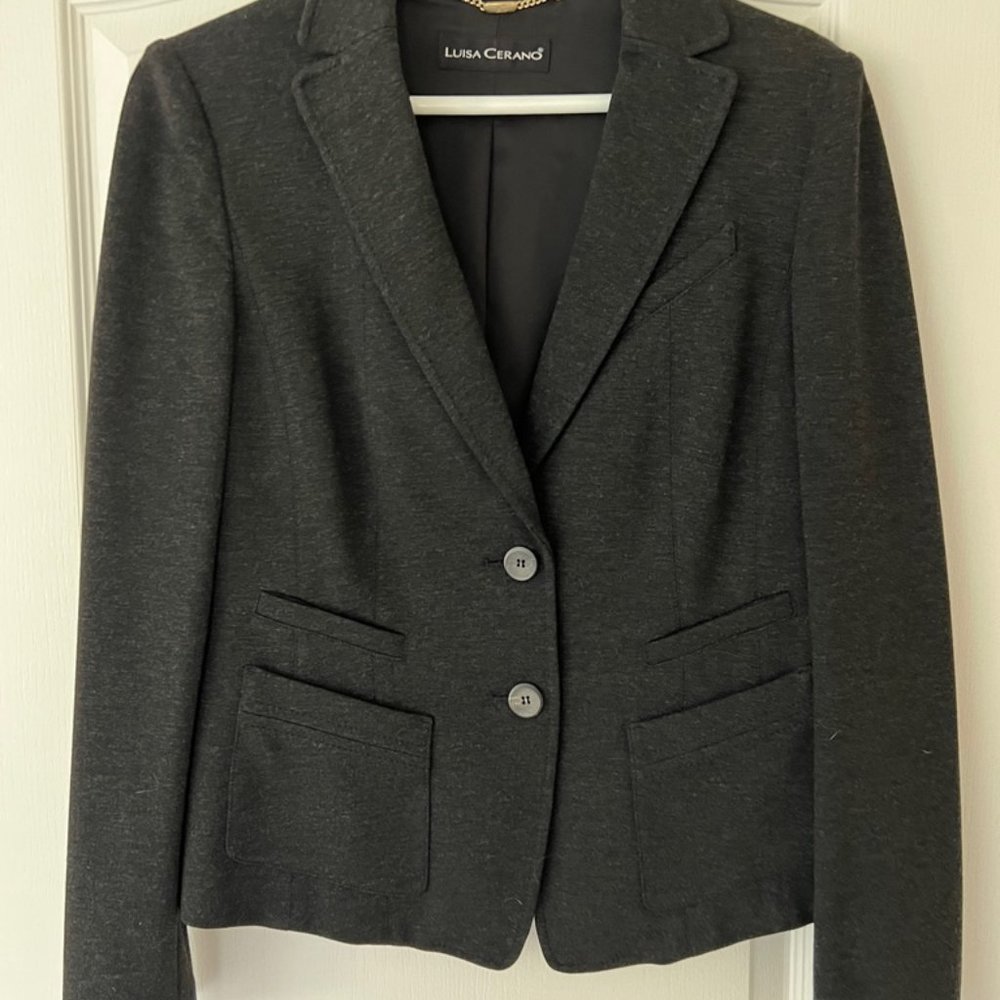 Black skirt and jacket set